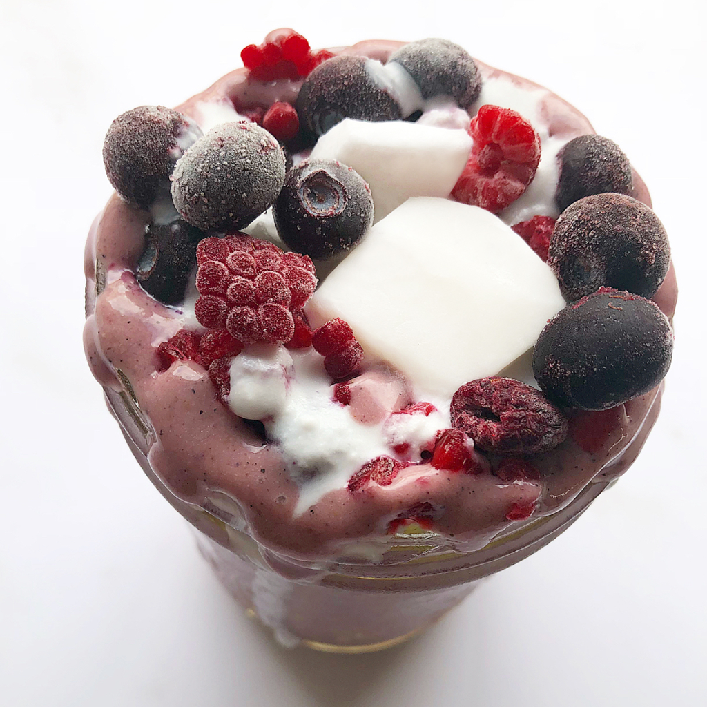 Delicious Coconut Berries Smoothie Zuma Valley